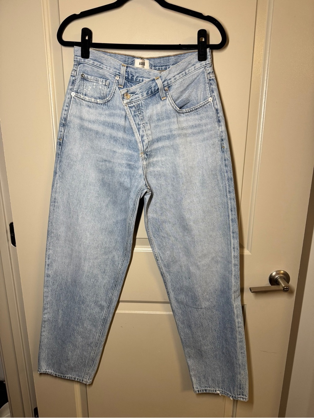 Agolde Light Wash Relaxed High-Rise Jeans